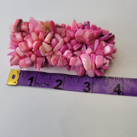 Hot Pink Stretch Bracelet - Picture 11 of 12